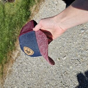 Ariat Red and Blue Trucker Hat